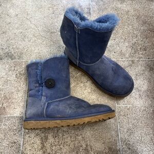 UGG Blue Fur-Lined Boots